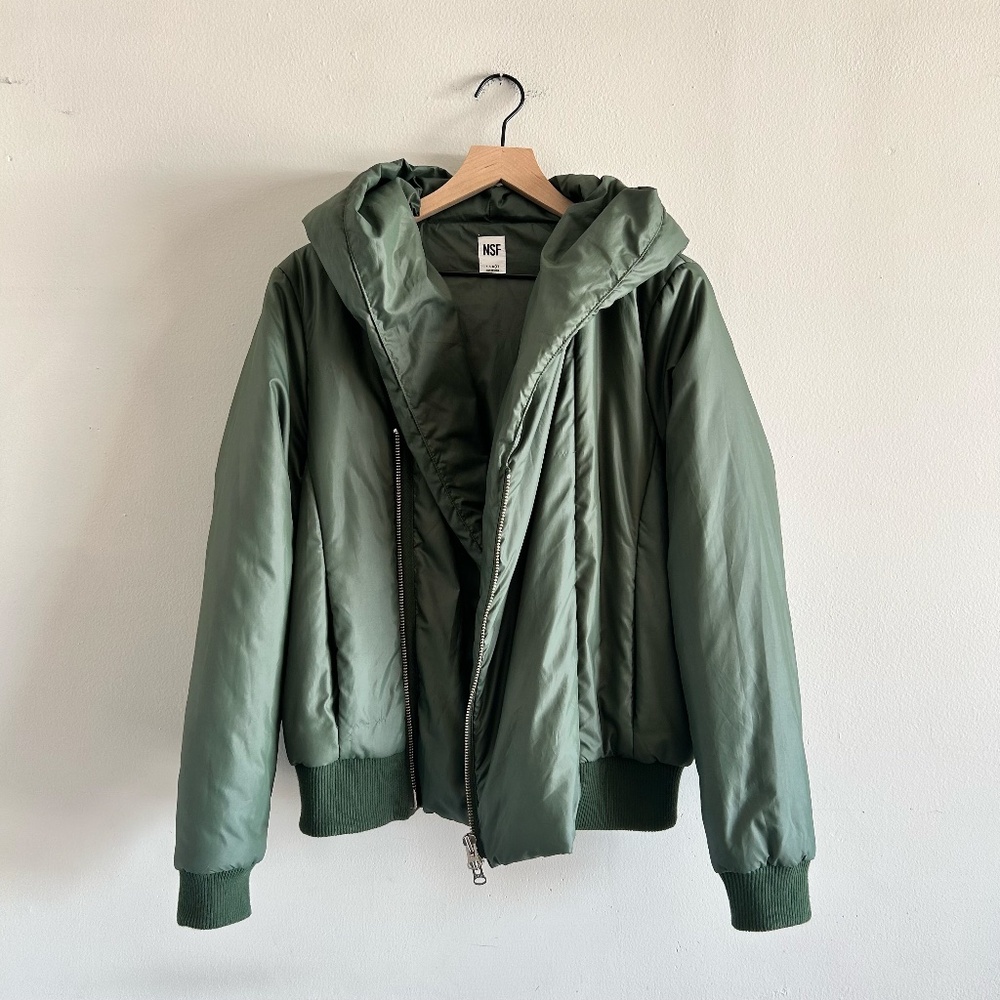 Nsf Avery Puffer Jacket Size Large - image 4